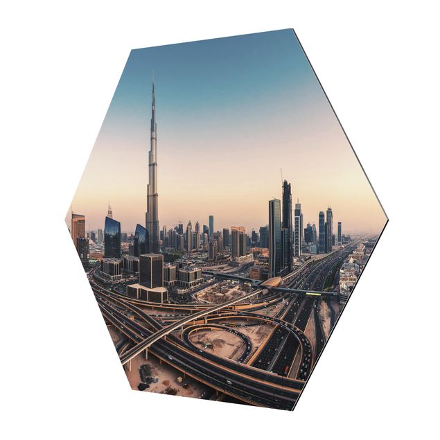 cuadros hexagonales Abendstimmung in Dubai