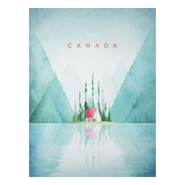 Cuadros de árboles para salón Travel Poster - Canada