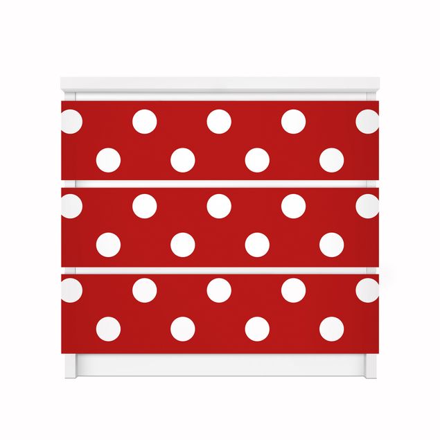 Láminas adhesivas en rojo No.DS92 Dot Design Girly Red