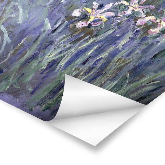 Póster cuadros famosos Claude Monet - Iris