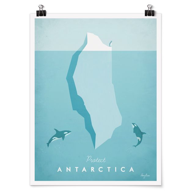 Cuadros de playa y mar Travel Poster - Antarctica