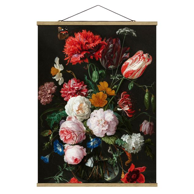 Cuadros plantas Jan Davidsz De Heem - Still Life With Flowers In A Glass Vase