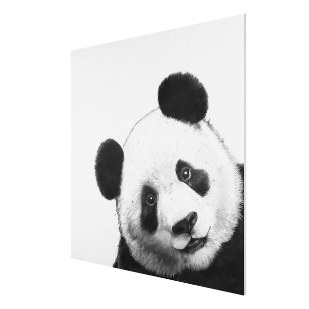 Cuadro panda Illustration Panda Black And White Drawing