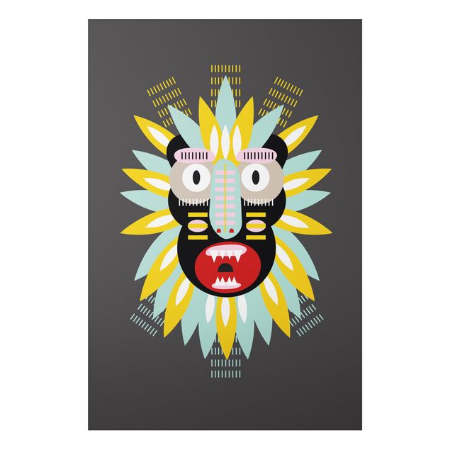 Cuadros India Collage Ethnic Mask - King Kong