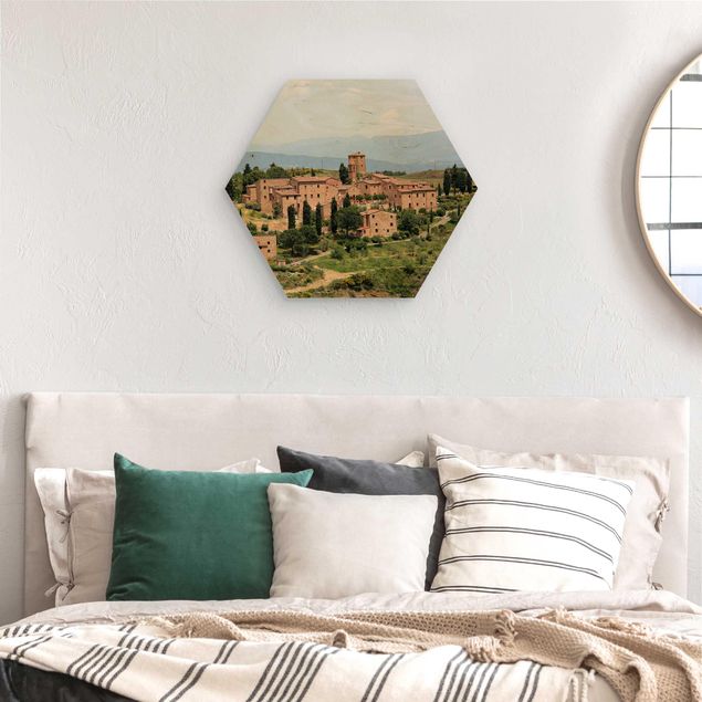 cuadro hexagonal Charming Tuscany