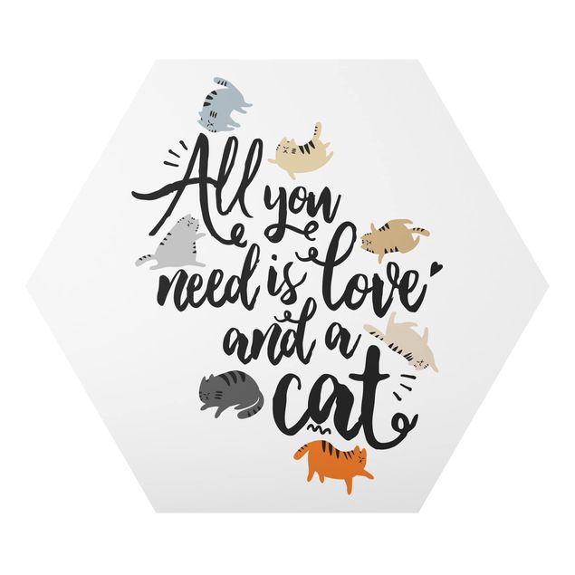 Cuadros decorativos modernos All You Need Is Love And A Cat