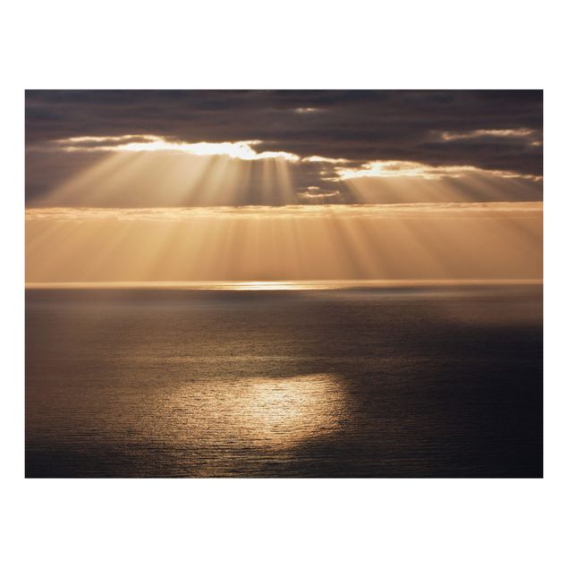 Cuadro con paisajes Sun Beams Over The Ocean