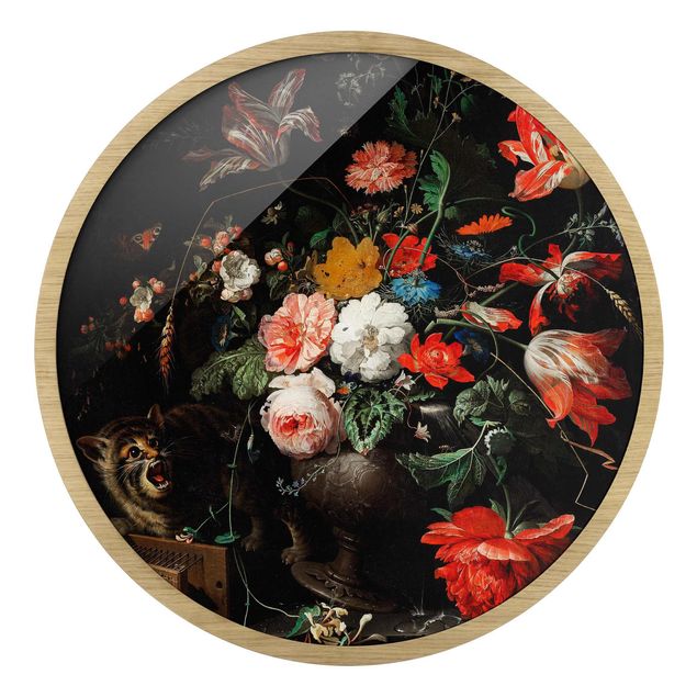 Cuadros flores Abraham Mignon - The Overturned Bouquet