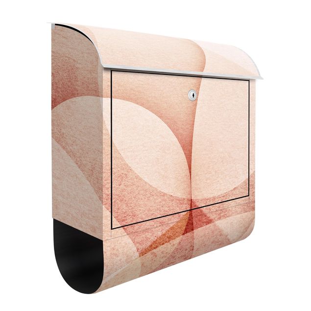 Buzón rosa Abstract Graphics In Peach-Colour