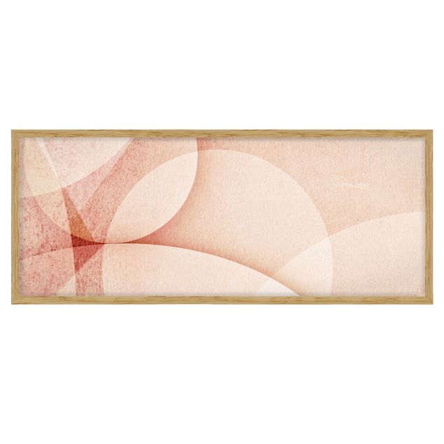 Cuadros abstractos modernos Abstract Graphics In Peach-Colour