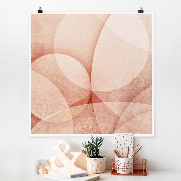 Decoración de cocinas Abstract Graphics In Peach-Colour