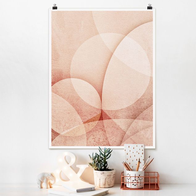 Decoración cocina Abstract Graphics In Peach-Colour