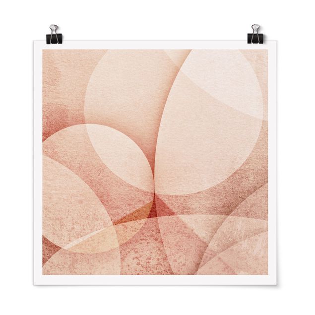 Cuadros abstractos Abstract Graphics In Peach-Colour