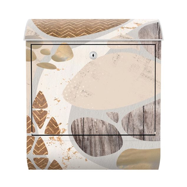 Buzones efecto madera Abstract Quarry Pastel Pattern