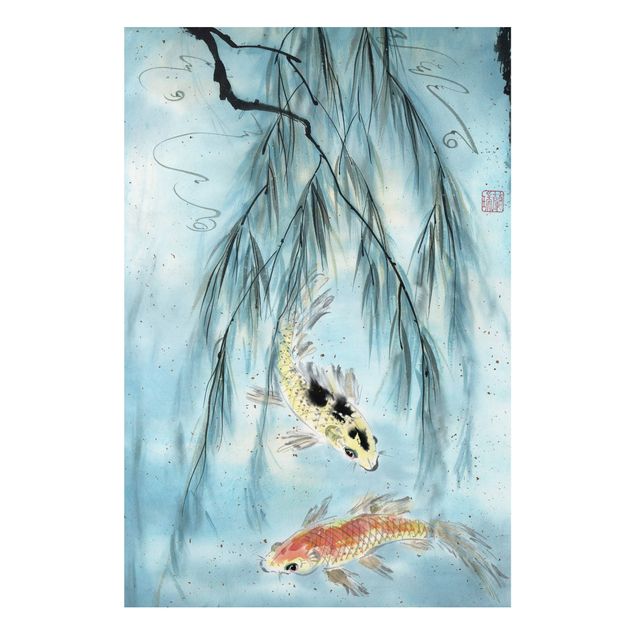 Cuadros de peces modernos Japanese Watercolour Drawing Goldfish II