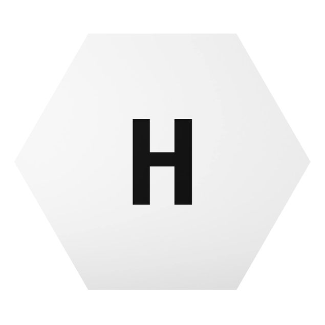 Cuadros modernos Letter White H