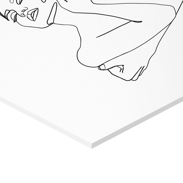 Cuadros modernos Line Art Woman Torso Black And White