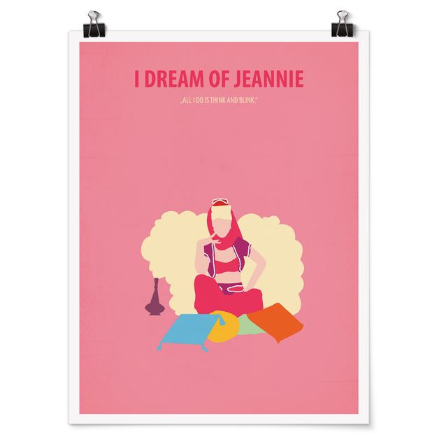 Cuadros retratos Film Poster I Dream Of Jeannie
