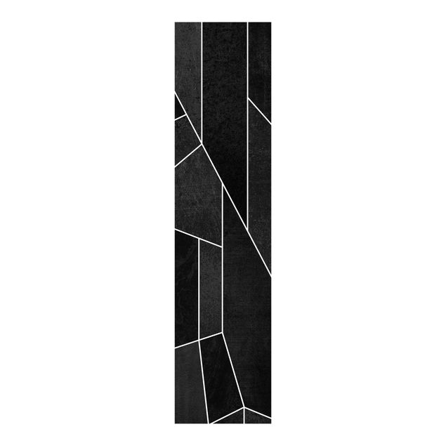 Paneles japoneses patrones Black And White Geometric Watercolour