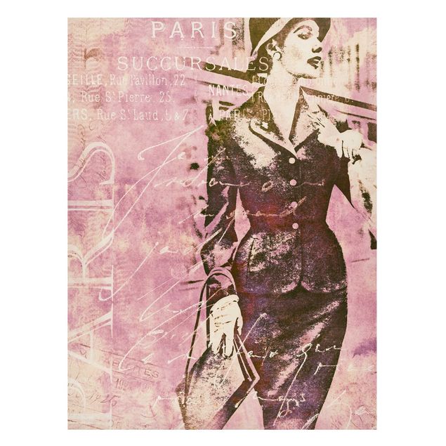 Cuadros de parís Vintage Collage - Parisienne