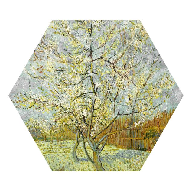 Láminas cuadros famosos Vincent van Gogh - Flowering Peach Tree