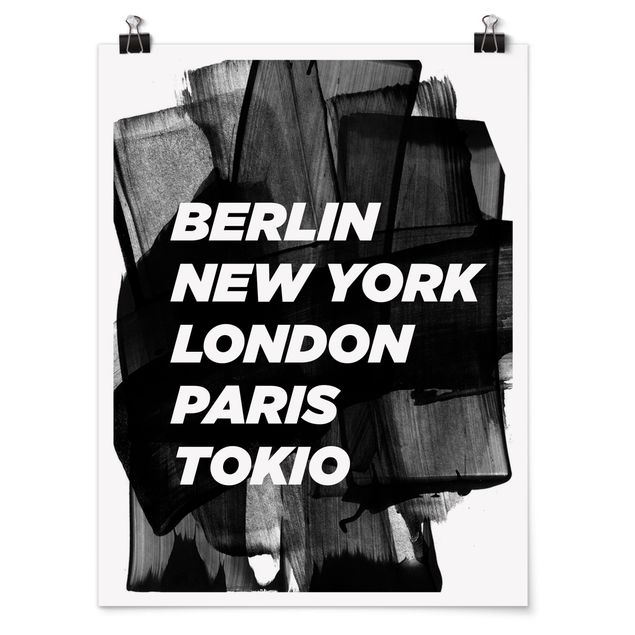 Pósters ciudades Berlin New York London
