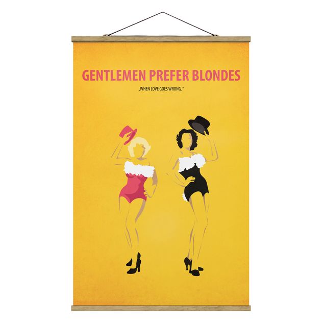 Cuadros modernos y elegantes Film Poster Gentlemen Prefer Blondes