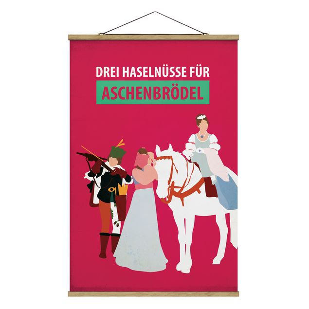 Cuadros modernos y elegantes Film Poster Three Wishes For Aschebrödel