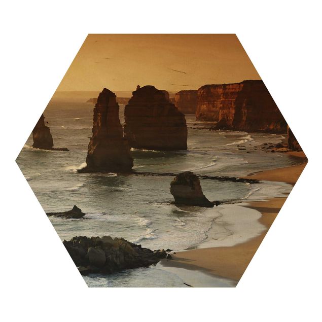 cuadro hexagonal The Twelve Apostles Of Australia