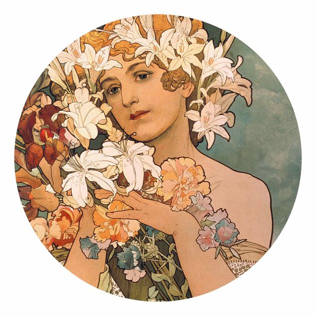 Cuadros famosos Alfons Mucha - Flower