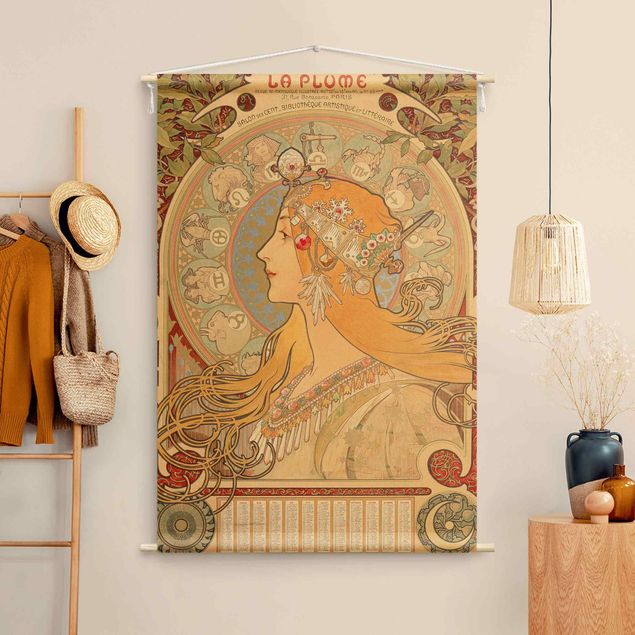 Tapices pared mandala Alfons Mucha - Zodiac