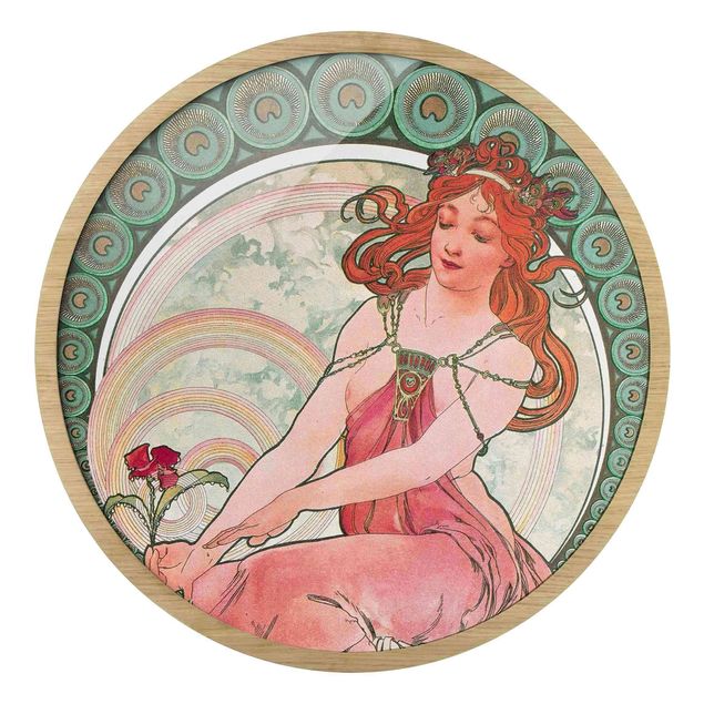 Pósters enmarcados vintage Alfons Mucha - Four Arts - Painting