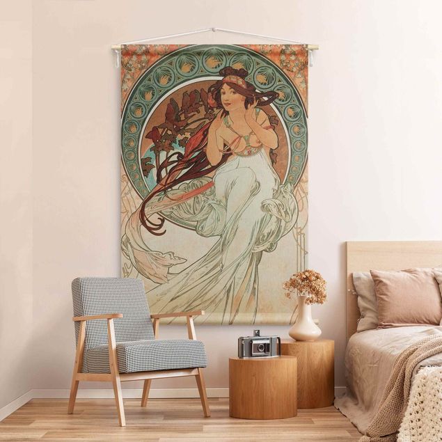 Tapices de pared modernos Alfons Mucha - Four Arts - Music
