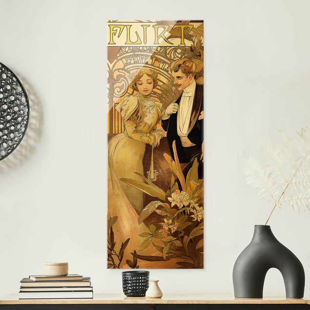 Decoración cocina Alfons Mucha - Advertising Poster For Flirt Biscuits
