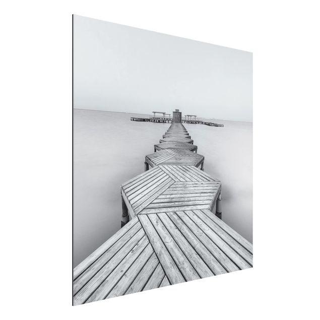 Cuadro con paisajes Wooden Pier In Black And White