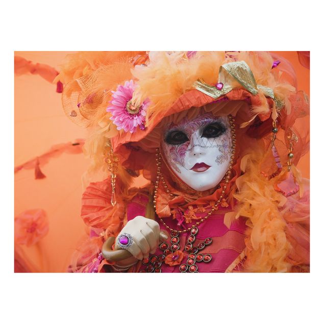 Cuadros de plumas Carnival in Orange