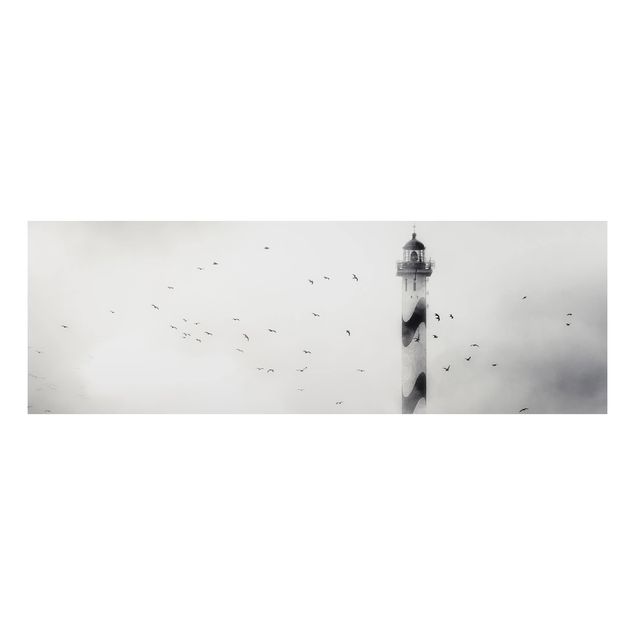Cuadros de paisajes naturales  Lighthouse In The Fog