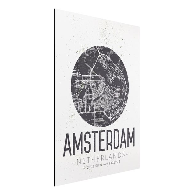 Decoración en la cocina Amsterdam City Map - Retro