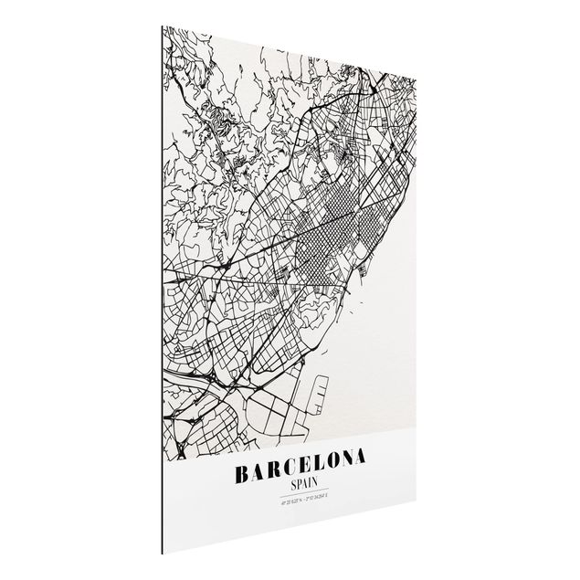 Decoración cocina Barcelona City Map - Classic