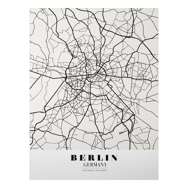 Cuadro de mapamundi Berlin City Map - Classic