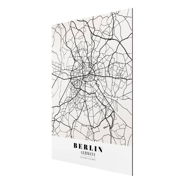 Cuadros con frases motivadoras Berlin City Map - Classic