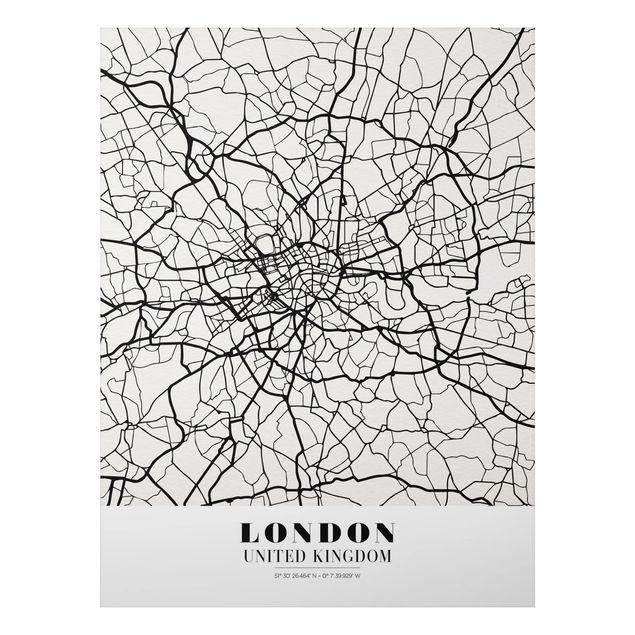 Cuadro Londres London City Map - Classic