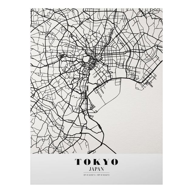 Cuadros de Tokio Tokyo City Map - Classic