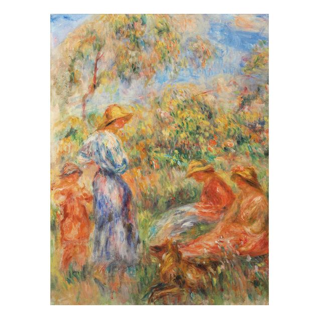 Cuadros impresionistas Auguste Renoir - Three Women and Child in a Landscape