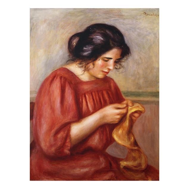 Cuadros impresionistas Auguste Renoir - Gabrielle darning