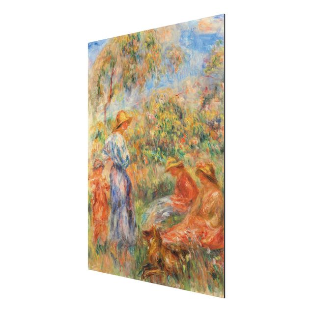 Láminas cuadros famosos Auguste Renoir - Three Women and Child in a Landscape