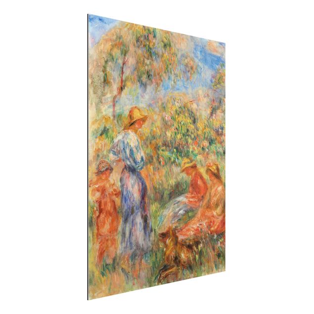 Decoración en la cocina Auguste Renoir - Three Women and Child in a Landscape