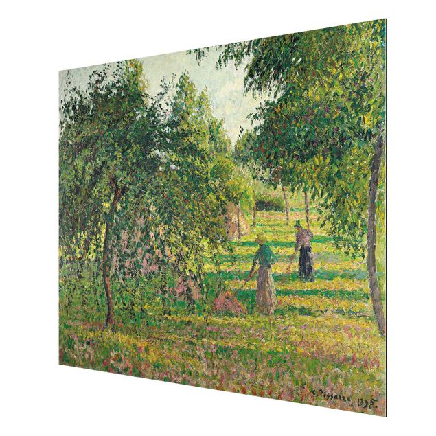Cuadros puntillismo Camille Pissarro - Apple Trees And Tedders, Eragny