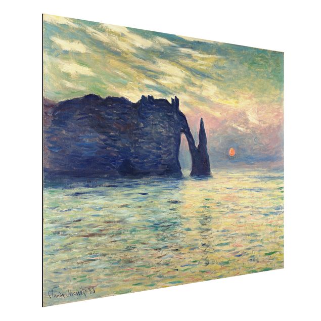 Decoración de cocinas Claude Monet - The Cliff, Étretat, Sunset
