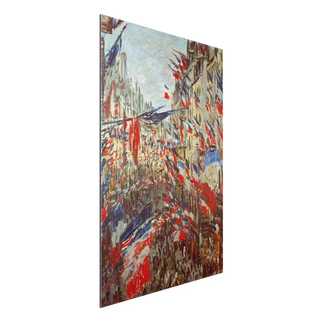 Decoración de cocinas Claude Monet - The Rue Montorgueil with Flags